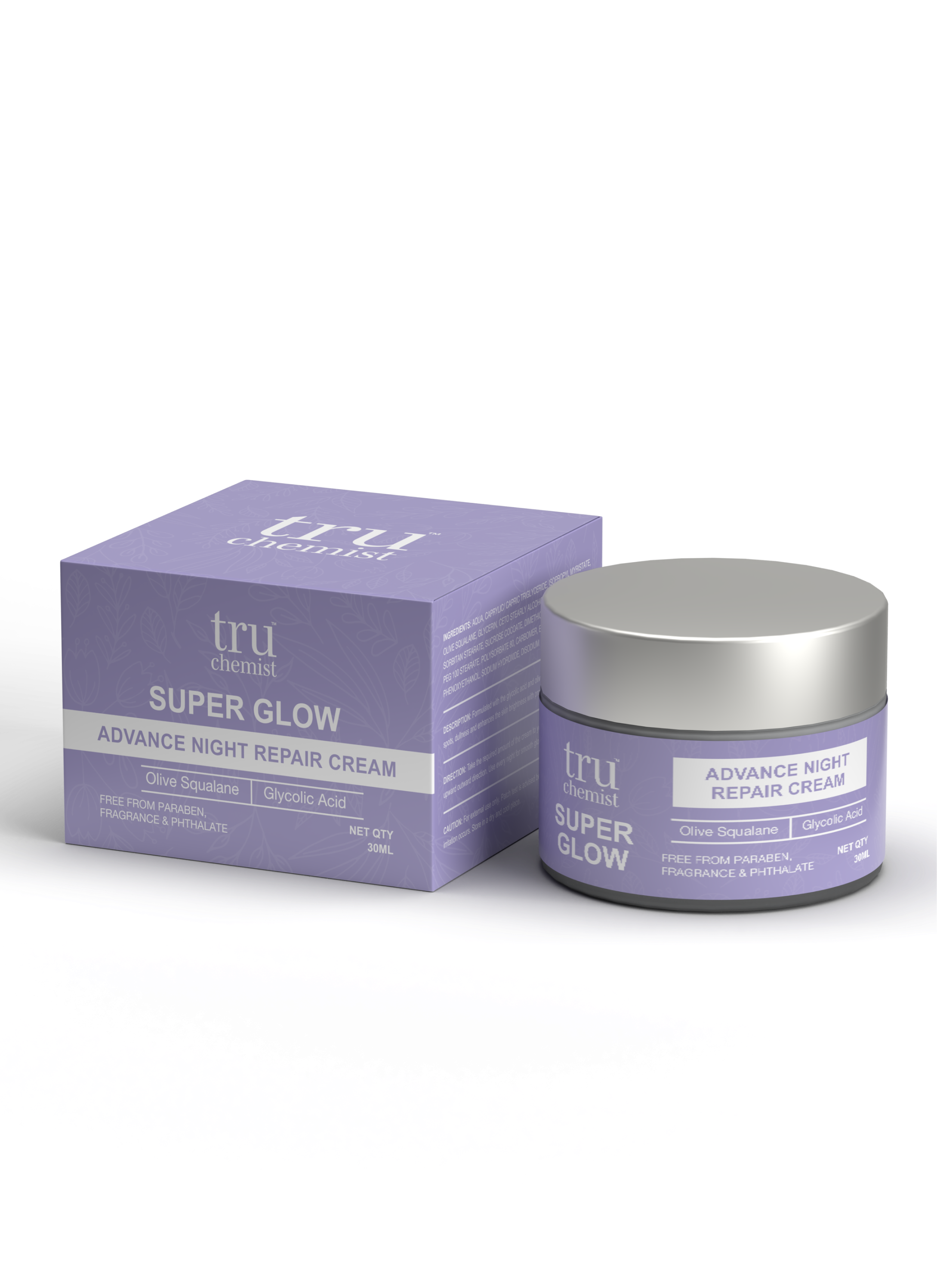 Tru Chemist Super Glow Advance Night Repair Cream